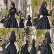 女生穿黑色连衣裙吗？