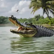 假设一只大鳄鱼在河边游泳时被一个拿着棒球棒的人突然袭击并打中头部导致其死亡请注意这仅仅是假设那么这只鳄鱼会被什么吃掉？