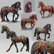 如果你想要增加玄关中的装饰元素来与马匹模型相搭配你可以考虑哪些设计方案或者颜色材质等的选择方式？