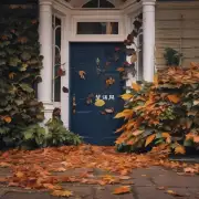 那倒了一片树叶在门前呢?