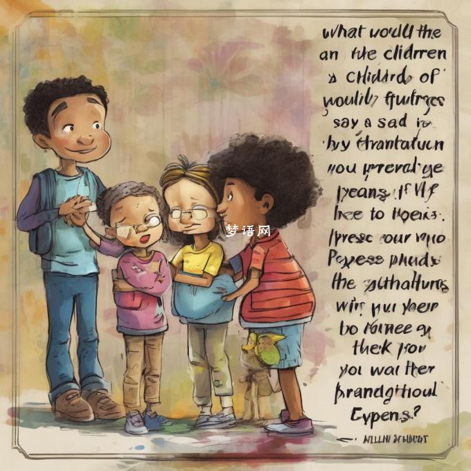 如果你问一个美国家庭的孩子如何表达对他们父母的感激之情他们会说些什么呢？