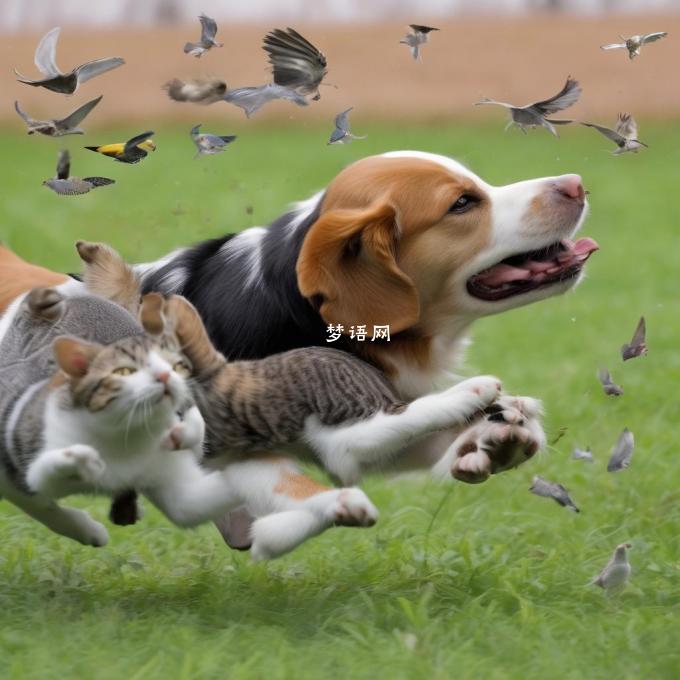 狗可以追到比它大几倍甚至几十倍的小动物吗？比如猫老鼠或鸟儿等小型哺乳类生物以及鸟类如果追不到它们会发生什么情况呢？